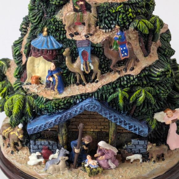 Thomas Kinkade 5.5" NATIVITY ORNAMENT Glory Newborn King Lighted Christmas Decor - Picture 8 of 16